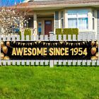Awesome Since 1954 Banner Black Gold Happy 70Th Birthday Party Decorations Fo...
