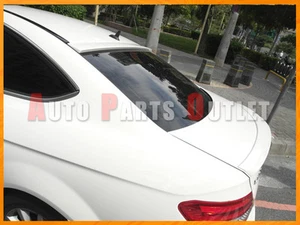 #650 White A-Type Trunk Spoiler + OE Roof Wing Fit For C250 C350 C63 Coupe 12-14 - Picture 1 of 2