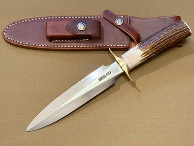 Randall Made Knives Model #2 - Fighting Stiletto Stag - Image 1 of 4