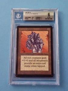 Magic MTG Beta Gauntlet of Might BGS 5 (9.5, 5.5, 5, 4.5) MODERATELY PLAYED MP - Picture 1 of 2
