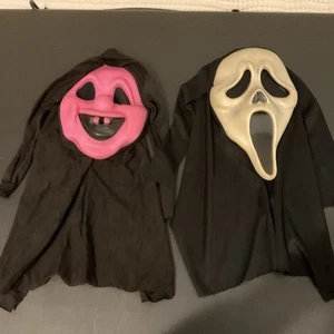 Vtg Fluorescent HOT PINK Sarah Spook and Ghost Face Fun World/easter unlimited - Picture 1 of 13