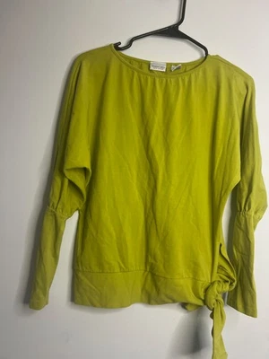 Camisa manga larga Newport News vintage pequeña verde oliva Foto 1 de 4