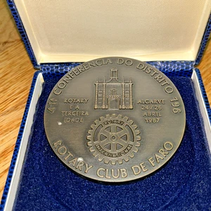 1987 BRONZE MEDAL 47/500 PORTUGAL ROTARY CLUB 41 CONFERENCE Rotary Club De Faro - Picture 1 of 6