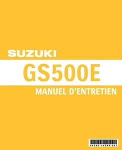 MANUEL ATELIER REVUE RÉPARATION PDF SUZUKI GS500E 1989 - 1999 - Picture 1 of 2