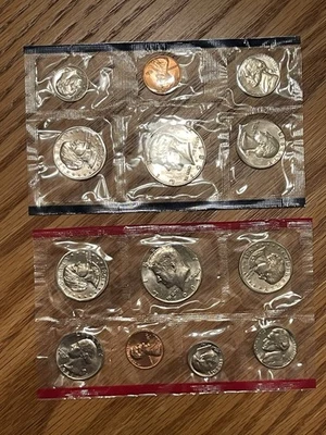 Juego de acuñación de Estados Unidos 1981, 11 monedas (P y D), paquete original - envío combinado OK J Foto 1 de 4