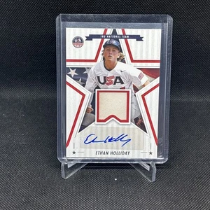Reliquia Ethan Holliday 2025 Panini USA Stars & Stripes cantidad automática primera ronda selección 🔥 - Imagen 1 de 2