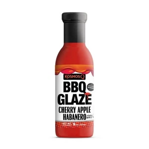 Kosmos Q Cherry Apple Habanero BBQ Glaze Sauce – Sweet & Spicy BBQ Sauce with... - Picture 1 of 6