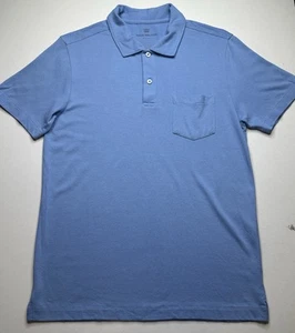 Mack Weldon Vesper Polo Riptide Blue Size M Modal Cotton - Picture 1 of 5