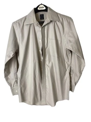 %100 COTTON JOSEPH & FEISS NO-IRON LONG SLEEVE BUTTON UP SHIRT MEN SIZE 16 32/33 - Image 1 of 4