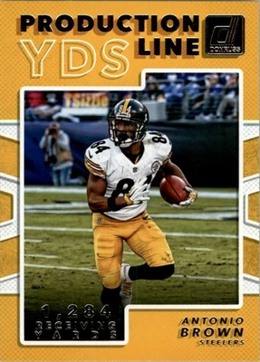 Donruss Production Line Yardage #15 2017 Antonio Brown - FB Foto 1 de 2