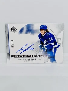 2024-25 SP Authentic CONOR GEEKIE Rookie Retro Future Watch Auto /199 Tampa Bay - Picture 1 of 2