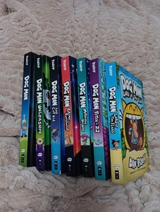Hund Mann Buch 7 Stück - Dav Pilkey Hardcover Graphic Novels - Bild 1 von 14