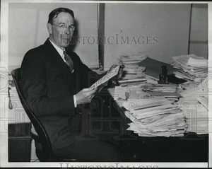 Foto de prensa de 1934 Ira Smith jefe de la sala de correo de la Casa Blanca - nee13682 - Imagen 1 de 2