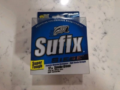 Sufix Siege 12lb Line, Smoke Green, 330 Yds, 662-112G - Image 1 of 3