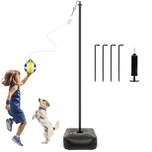 Juego de bolas y cuerdas Tetherball, bolas de amarre y cuerda con poste, juego de Tetherball... - Imagen 1 de 6