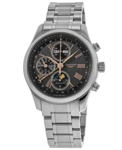 New Longines Master Collection Moonphase Automatic Men's Watch L2.673.4.61.6 - Picture 1 of 4