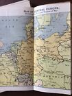 A4c Ephemera Ww1 Book Map Central Europe Folded Theatre Of War