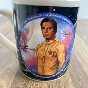 Vintage The Star Trek Mug Collection Coffee Mug Cup Captain Kirk Commander 1983 - Picture 1 of 6