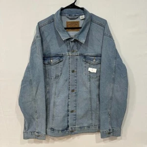 Giacca denim uomo nuova con etichetta Levi’s Signature XXL lavaggio leggero bottoni davanti - Foto 1 di 5