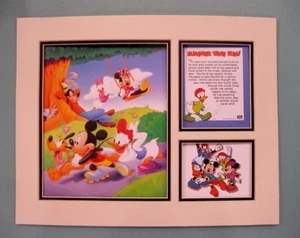 Disney 11" x 14" Summer Time Fun MATTED Lithograph Print by OSP Publishing - Picture 1 of 1