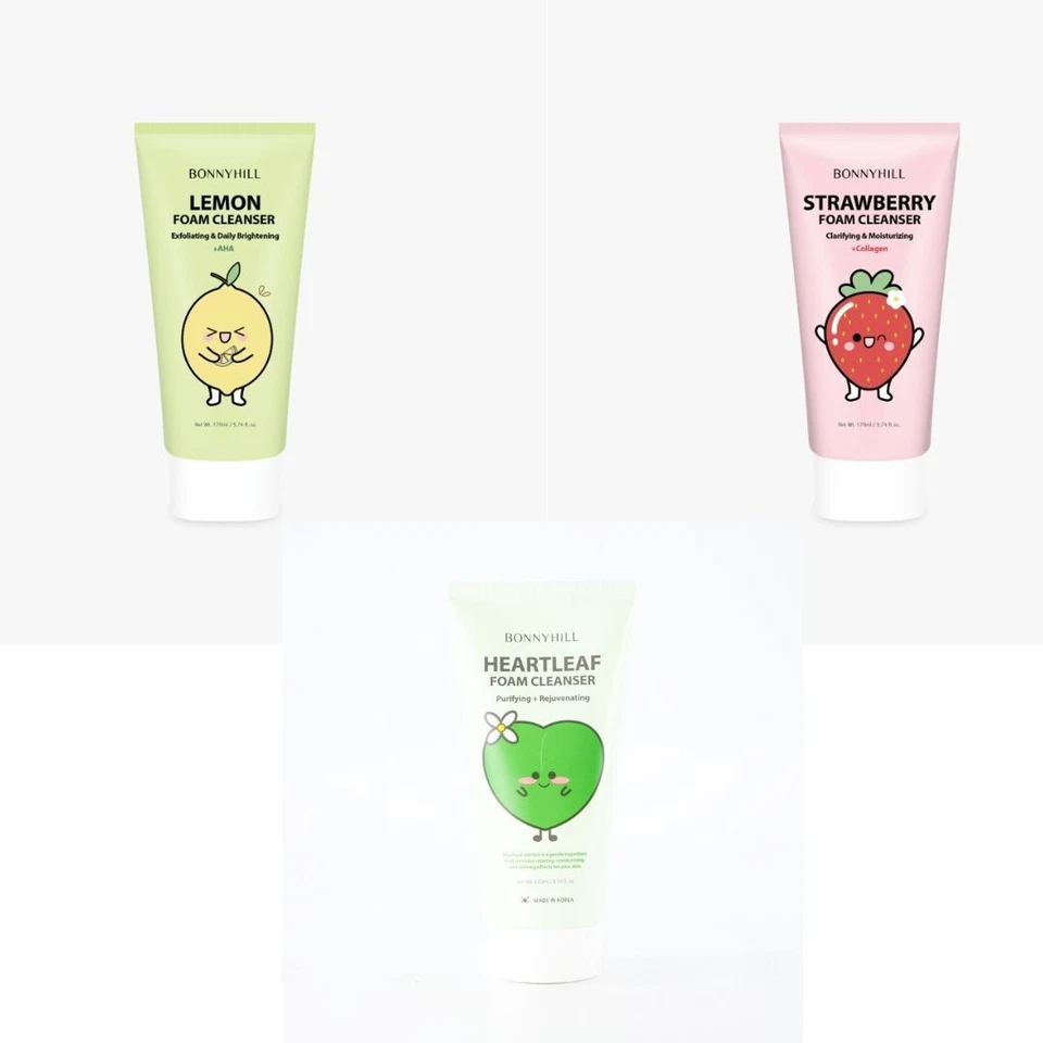 BONNYHILL Lemon/ Strawberry/ Heartleaf Foam Cleanser , Kbeauty, Korean Cosmetics - Image 1 of 1