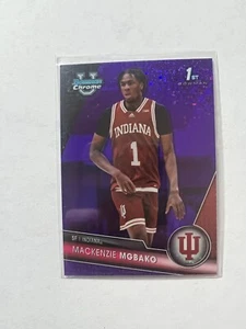 2023-24 Bowman Chrome U Purple Mini-Diamond 1st Mackenzie Mgbako 382/399 IND - Picture 1 of 1
