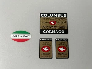 Columbus TECNOS 2000 Rahmen + 2 Gabelaufkleber / Sticker + Geschenk - Bild 1 von 3