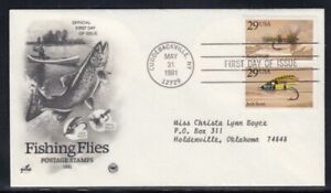 UNITED STATES Fishing Flies II FIRST DAY COVER