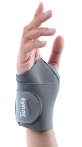 Wrist Brace Support Compression Strap Adjustable One Size Grey Men Women Fitness - Picture 1 of 12