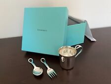 Tiffany & Co Sterling Silver Baby Cup, Spoon & Fork (Engraving Included)