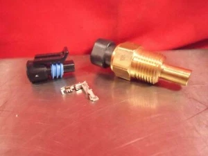 WATER TEMP SENSOR WITH CONNECTOR AND PINS 3/8"NPT WORKS WITH AEM - Picture 1 of 1