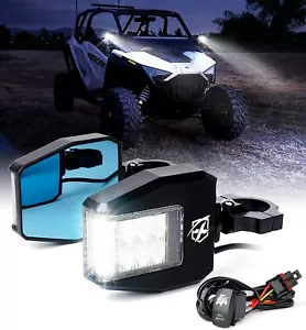 Xprite UTV Side View Mirrors w/ Spot Lights 1.6"-2" Clamp Polaris RZR 900 1000 - Bild 1 von 7
