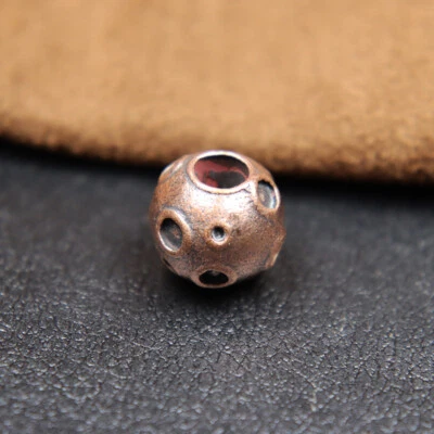 Moon Crater Ball Shape Knife Bead DIY Paracord Lanyard Pendants Jewelry - Image 1 of 4