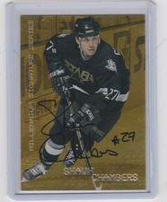 99-00 1999-00 BE A PLAYER MILLENNIUM SHAWN CHAMBERS AUTOGRAPH AUTO GOLD 83 STARS