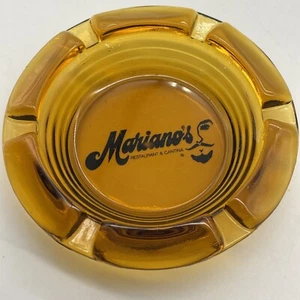 Mariano’s restaurant in Cantina ashtray vintage Amber Color - Picture 1 of 5