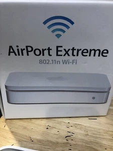 Apple AirPort Extreme 2nd 802.11n Wireless Router w/USB A1143 Reset w/power - Picture 1 of 6