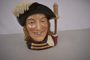 Royal Doulton 1955 Large Character Toby Jug Aramis D 6411 Three Musketeers 7.5” - Picture 1 of 4