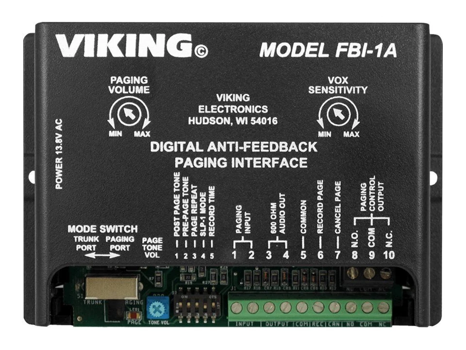 Viking Electronics FBI-1A Feedback Eliminator - Black