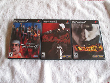 Lot of 3 Complete Sony PS2 Games -- Devil May Cy 1 + 2 + Vittua Fighter 4.