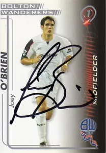 Joey O'Brien - Bolton - Signed Trading Card - COA - (31922) - Picture 1 of 1