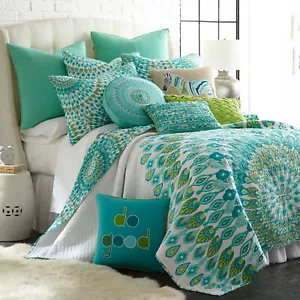 Mirage türkisfarbenes Quilt-Set - Levtex Home - Bild 1 von 5
