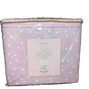 Kate Spade NY motivo coriandoli rosa morbido motivo 4 pz set lenzuola completo nuovo con etichette - Foto 1 di 6