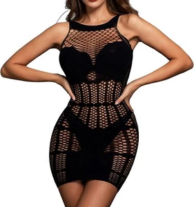 Sexy Lingerie for Women Naughty Fishnet Lingerie Set Bodysuit Outfits Teddy - Picture 1 of 5