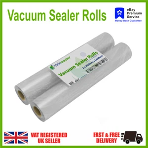 Vacuum Sealer Rolls For Food Storage Bags Textured Embossed BPA Free Sous Vide - Picture 1 of 7