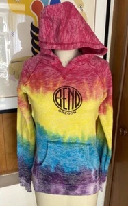 MV Sport Bend Oregon Hoodie KID XL Teen tie dye Courtney Burnout V-Notch  - Picture 1 of 5