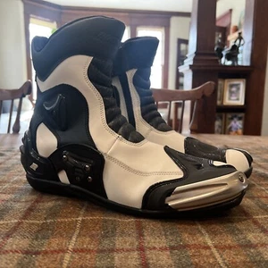 Joe Rocket Men's Superstreet Riding Boots Black/White, Size US Men’s 12 - Bild 1 von 9