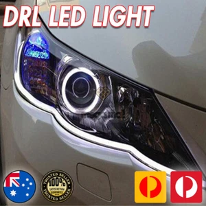 2 Slim Sequential LED DRL Strip for Car Headlight 6000k - Picture 1 of 11