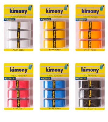 Kimony Hi Soft Cushion Grip 3P Badminton Tennis Racket Grip Tape KGT200 NWT