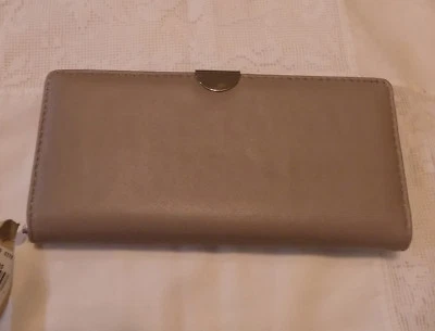 全新带标签 Wilsons 皮革钱包 TAN 100% 正品皮革卡扣 — 第 1/3 张图片