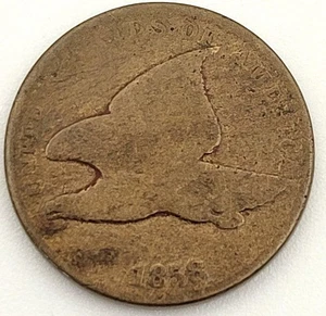 1858 US FLYING EAGLE PENNY AG DETAILS #X189 - Imagen 1 de 4